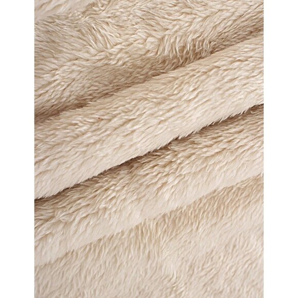 Women's Fleece Lined Zip Up Hoodie Cotton Blend Cozy Warm Jacket - Picture 6 of 6